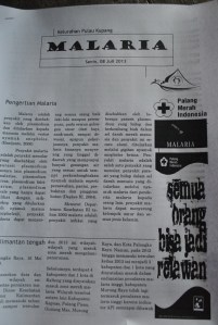 brosur tentang Malaria