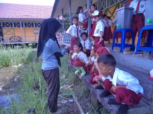 SDN 1 saat simulasi sikat gigi