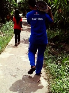 Saat melakukan Monitoring dan Evaluasi di Terusan Raya