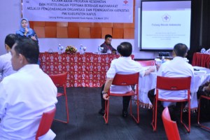 Ibu Eka Wulan Cahyasari (Salah satu perwakilan PMI Pusat)