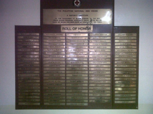 Roll of Honor