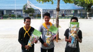 Peserta Terbaik pada saat Pengukuhan